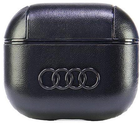 Etui Audi Leather Big Logo do AirPods 3 Black (6955250228268)