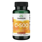 Swanson Vitamin C with Rose Hips 500 mg 100 caps вітамін C Swanson з шипшиною для щоденної імунної підтримки та антиоксидантного захисту