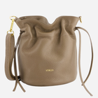 Torebka crossbody damska ze skóry naturalnej VENEZIA W034LEBRTOR097 Brązowa (5906140578414)