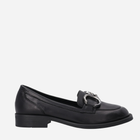 Loafersy damskie skórzane VENEZIA A005LEBLOMB028 38 24.5 cm Czarne (5906140520536)