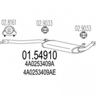 Глушник середній MTS 01.54910 Audi A6, 100 4A0253409A, 4A0253409AE, 4A0253409AQ