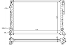 Радіатор охолодження двигуна STARLINE RT2259 Renault Laguna, Espace 7701499799, 7701499798, 7701049754