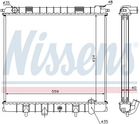 Радіатор охолодження двигуна NISSENS 64302 Land Rover Range Rover ERS2269, ESR2269, PCC106940