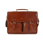 Мужской кожаный портфель Ashwood Gareth VT Chestnut (Коричневый)