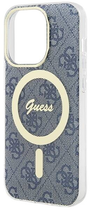 Панель Guess Hardcase IML 4G MagSafe для Apple iPhone 16 Blue (GUHMP16SH4STB)