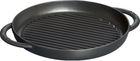 Patelnia grillowa Staub z dwoma uchwytami czarna 26 cm (3272342030237)