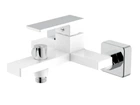 Змішувач для ванни Qtap Gemini QTGEM259CRW45683 Chrome/White