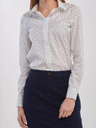 Koszula damska bawełniana GANT French Dot Stretch Broadcloth 4322033 42 Biała (7325705698653)
