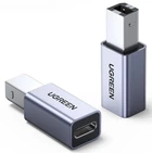 Перехідник UGREEN US382 USB C на USB B Printer Adapter для принтера, жорсткого диска, док станції, факсу Grey (20120)