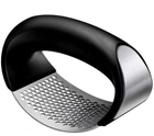 Пресс для чеснока GARLIC PRESS ручной из нержавеющей стали измельчитель металлический с ручкой черный чеснокодавка