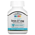Мінерали 21st Century Залізо Високоефективне 27 мг High-Potency Iron 110 таблеток