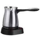 Турка электрическая кофеварка SOKANY SK-214 0.5 л электротурка для кофе 600 Вт Серебряная