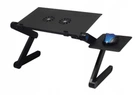 Портативный столик для ноутбука с охлаждением Laptop Table T8 Черный