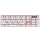 2E Клавиатура ножничная KS270 109key, WL/BT, EN/UK, розово-белый