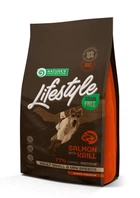 Сухой беззерновой корм для собак Nature's Protection Lifestyle Grain Free Salmon with krill Adult Small and Mini Breeds с лососем и крилем