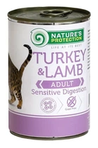 Консервированный корм Nature's Protection Sensitive Digestion Turkey&Lamb для кошек с чувствительным пищеварением с индейкой и ягненком