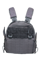 Плитоноска Plate Carrier Закритого типу GEN 2.0 із камербандами (150х300) панель Molle uaBronik Чорна