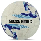 Мяч футбольный профессиональный №5 SOCCERMAX FIFA (PU, Белый-синий) (FB-7996_Белый-синий)
