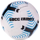 Мяч футбольный №5 PU ламинированный гибридная сшивка HYBRID SOCCERMAX FIFA FB-3114 (PU, Белый-черный-голубой)