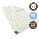 Одеяло Wool Premium шерстяное IDEIA зимнее 140х210 см, шерсть, натуральное, овечья шерсть, двойное, хлопок, супер теплое, натуральное щіл.400
