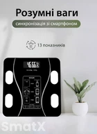 Смарт-весы для измерения веса тела и показателей воды/жира/мышц Wear Fit QRFT-01 Bluetooth 180kg