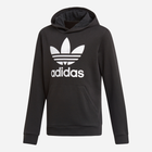 Bluza z kapturem młodzieżowa chłopięca adidas DV2870 170 cm Czarna (4060515102640)