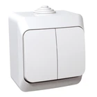 Вимикач двоклавішний Schneider Electric Cedar Plus IP44 білий WDE000550