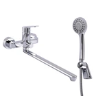 Смеситель для ванны с длинным изливом TOPAZ CAPRI TCA-15208-H43 однорычажный, латунь, хром