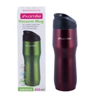 Термокружка красный 450ml из нержавеющей стали