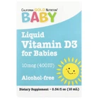 Витамины California Gold Nutrition Baby Vitamin D3 Drops 400 IU 10 мл
