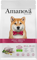 Sucha karma dla psów Amanova Adult Obesity Turkey Delight 2 kg (8413037331801)