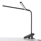 Настільна лампа світлодіодна на прищіпці гнучка подвійна 22 LED діоди XSD від USB чорна