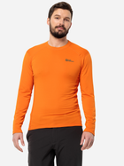 Рашгард чоловічий Jack Wolfskin Infinite L/S M 1808312-3981 XL Помаранчевий (4064993866544)