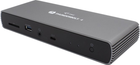 Stacja dokująca i-Tec Thunderbolt 4 - Thunderbolt 4 x2, USB 3.1 Gen2 x4, HDMI, RJ-45, SD, 3.5 mm, PD Black (TB4DUALDOCKPD)