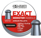 Пули свинцовые JSB Exact Monster Redesigned 4,52 мм 0,87 г 400 шт