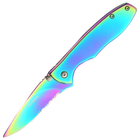 Нож складной Boker Magnum Rainbow II полусеррейтор, титан