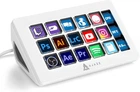 Мини-клавиатура консольная панель AJAZZ AKP153 Stream Controller, Studio Deck, 15 макропрограммированных клавиш, действия в программах и SoftwarSe, таких как OBS, Twitch, YouTube и т.д., для потоковой передачи, игр, работы с Mac и ПК, белый