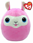 Maskotka poduszka Ty Squishy Beanies Lana Różowa Lama 30 cm (0008421392698)