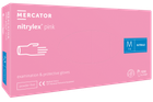 Нитриловые перчатки Mercator Nitrylex Pink M розовые 50 пар