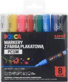 Zestaw markerów wielokolorowych Uni Posca PC-1M 8 szt (5906340928408)