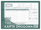 Formularze do nadruku Michalczyk i Prokop Karta drogowa SM/102 numerowana 801-1N A4 80 arkuszy (5906858003857)