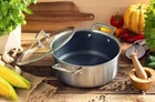 Кастрюля-казан из нержавеющей стали 4.5л 22см Edenberg EB-17054 Казан для индукционной плиты