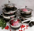 Набор кухонной посуды из нержавеющей стали Edenberg EB-4049 (12 предметов)