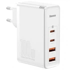 Зарядное устройство BASEUS 100W Quick GaN2 Pro QC4.0+PD3.0 2USB+2Type-C 5A с кабелем Type-C to Type-C 100W 20V/5A 1 м White 047k