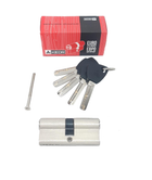 Серцевина KEDR BRASS/BRASS KEY M80 ZN (40/40) кл/кл нікель (з латунним ключем) //BB-E80SN