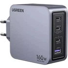 Зарядний пристрій Ugreen X763 Nexode Pro 4xUSB 160W GaN 3xType-C+USB-A 5A Grey (25877)
