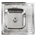 Кухонная мойка из нержавеющей стали PLATINUM Полированная 6060 L (0,7/160 мм)