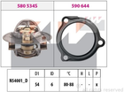 Термостат KW (аналог EPS 1.880.587/Facet 7.8587) (580587)