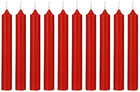 Zestaw świec Atmosphera stołowe 10 szt Czerwone (3560238585252)