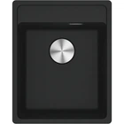 Мойка для кухни FRANKE гранит Maris MRG 610-37 410x510мм прямоугольная врезная с сифоном черная 114.0668.864